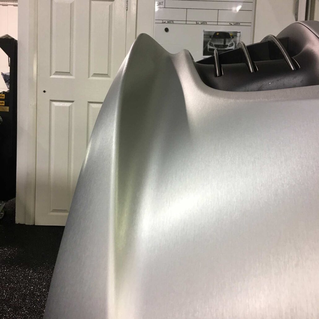 FERRARI GTC4 LUSSO 7 - Prestige Graphics Kent Ferrari GTC4 lusso sating grey full vehicle wrap