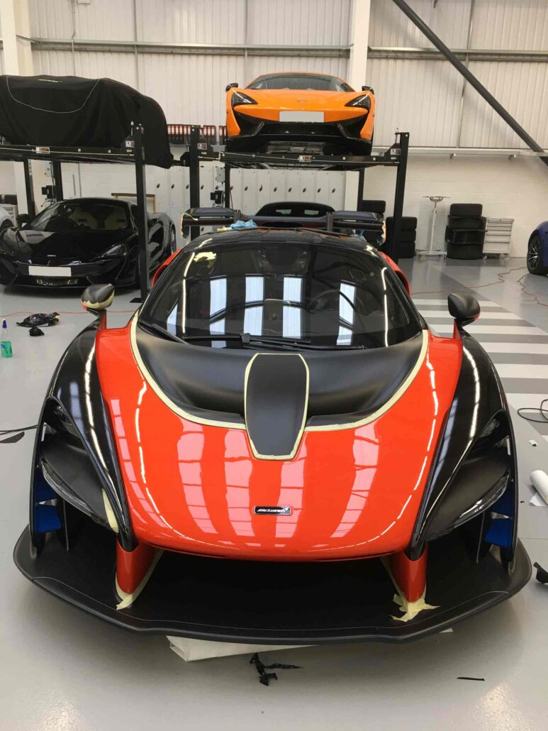 MCLAREN SENNA 4 - Prestige Graphics Kent McLaren-Senna front view of full wrap