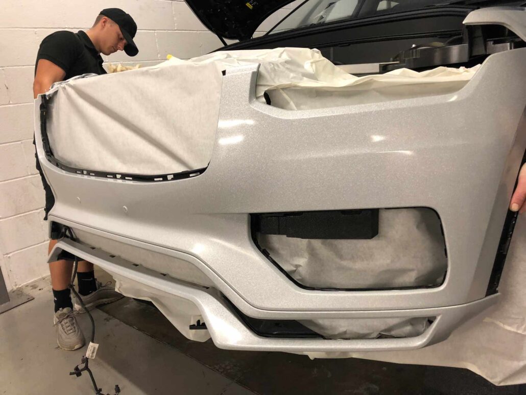 Process of adding full wrap to bumper