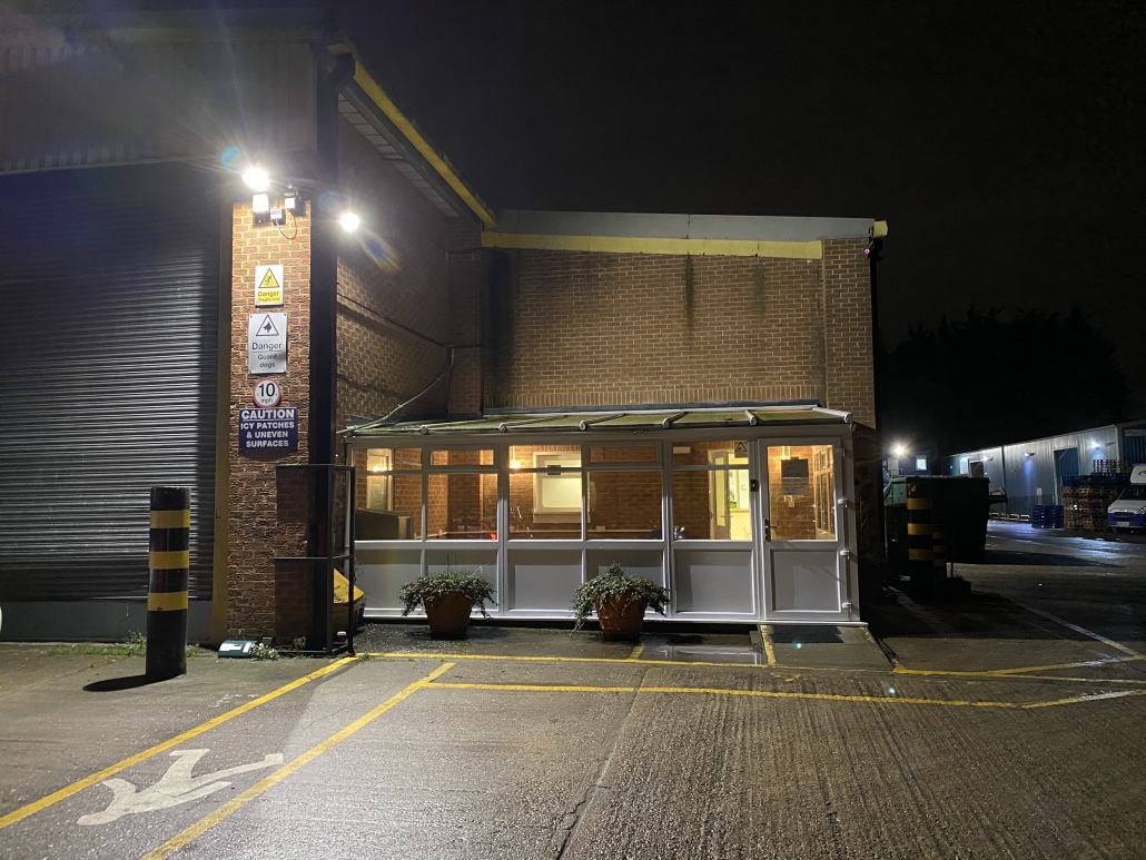 Building before adding acrylic interior sign