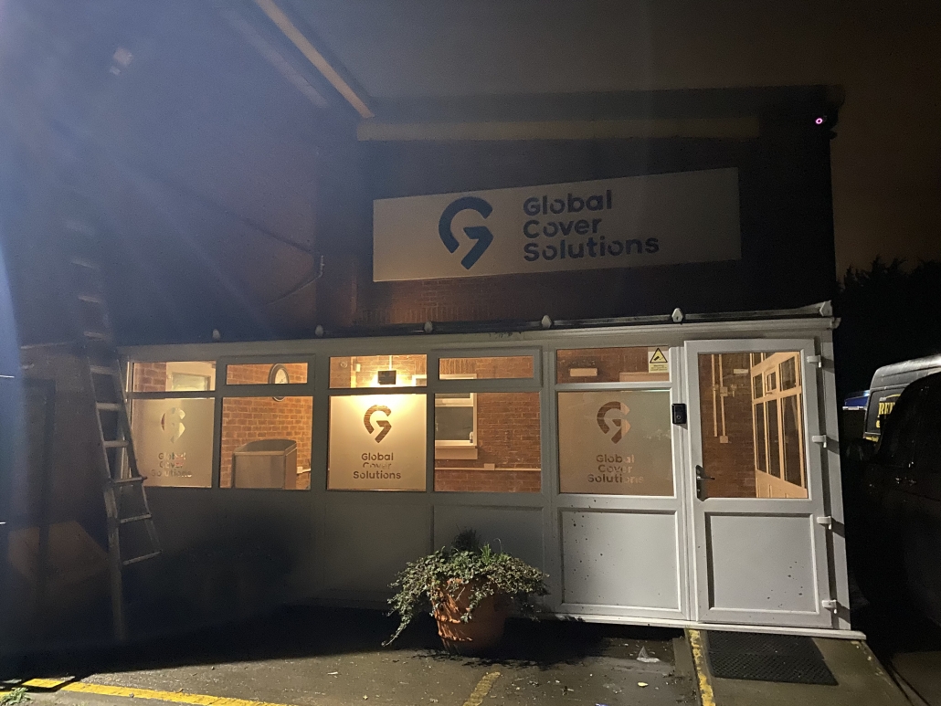 Exterior acrylic signage