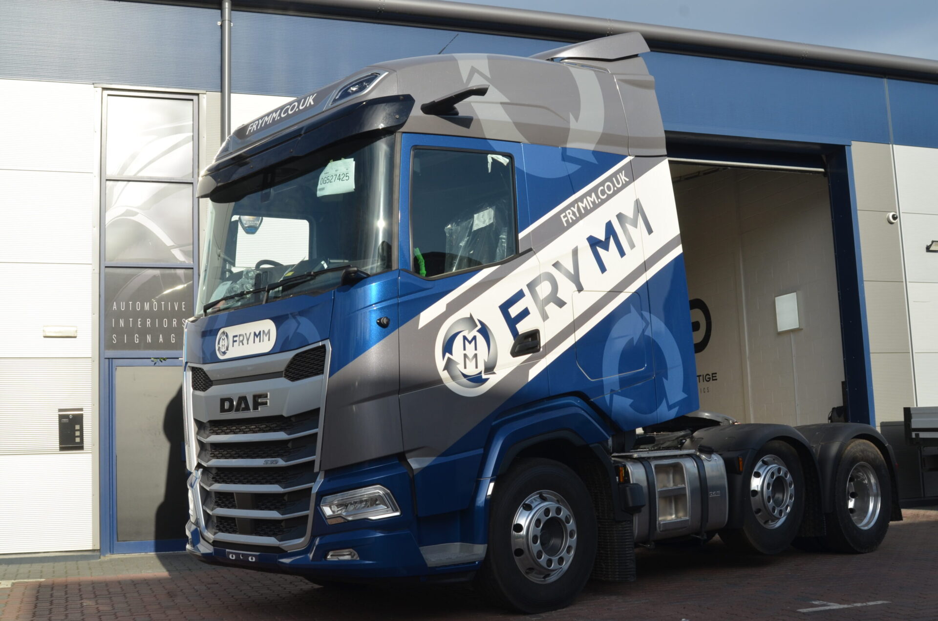 Fry MM front and side lorry full cab wrap