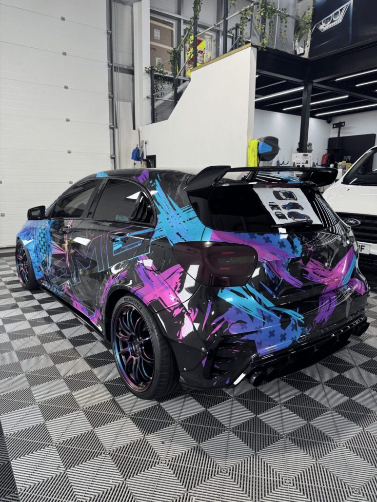 A45 AMG Custom Print - inside - side view