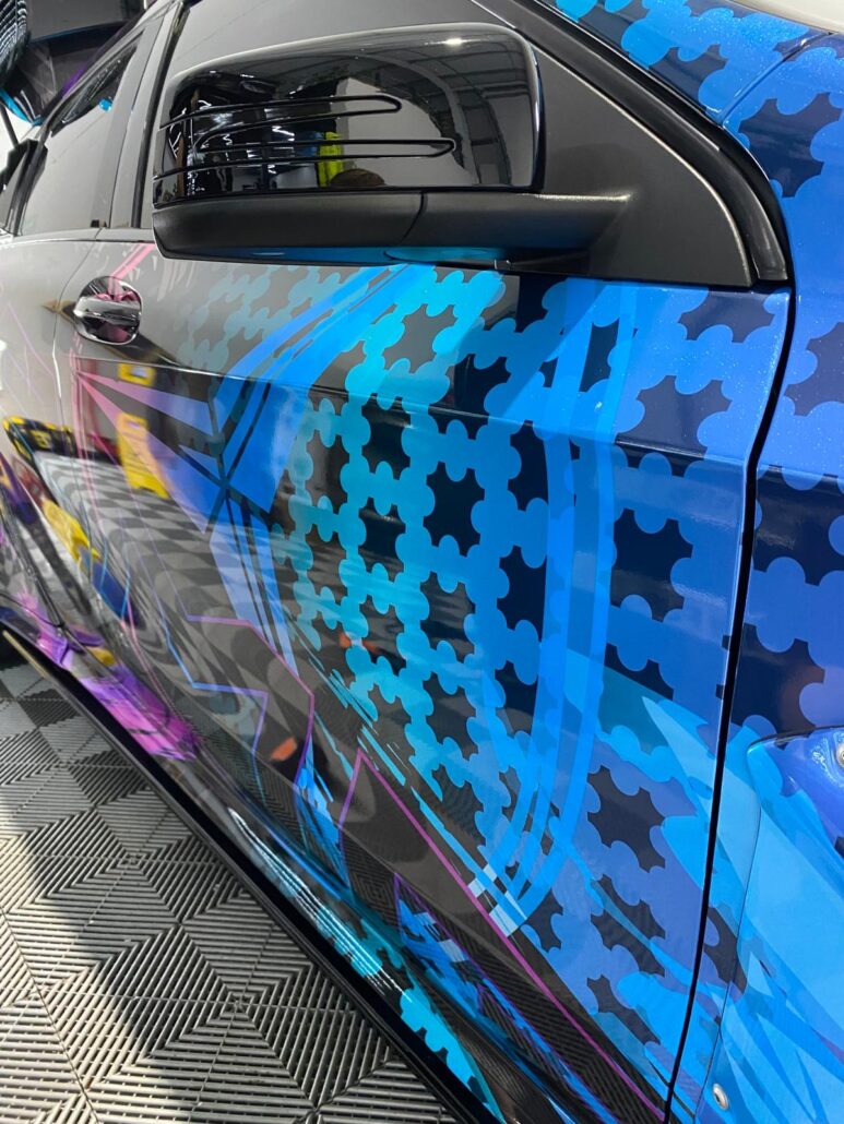 A45 AMG Custom Print - zoomed in