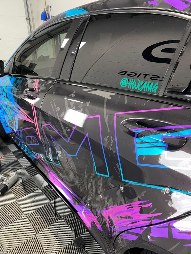 A45 AMG Custom Print - zoomed AMG