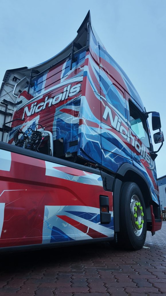 Nicholls lorry - side angle view