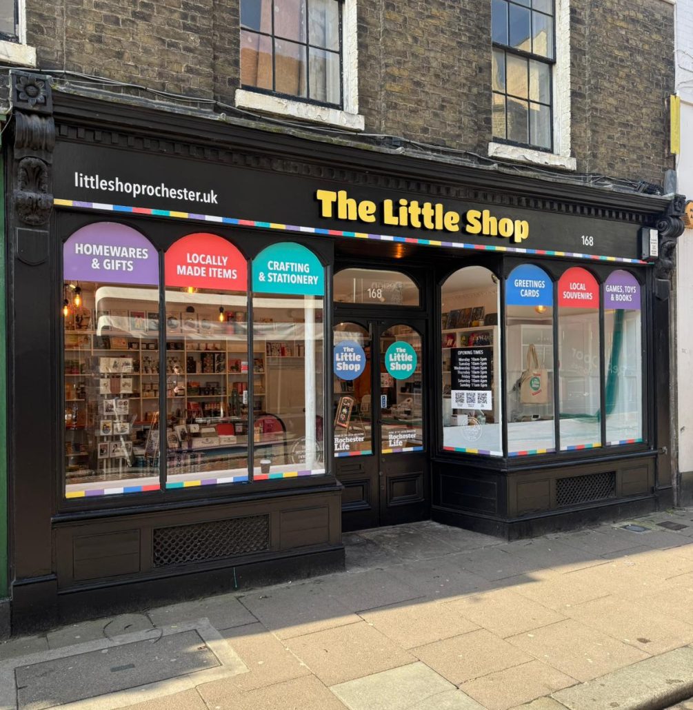 Shopfront Signage - The Little Shop 5 - Prestige Graphics Kent The Little shop - clear view 2