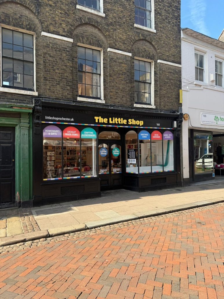 Shopfront Signage - The Little Shop 2 - Prestige Graphics Kent The Little shop side view