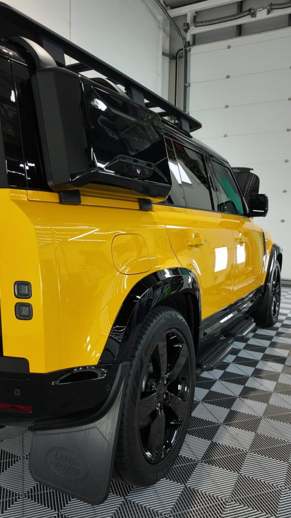 Defender 110 Coloured PPF 12 - Prestige Graphics Kent defender 110 - side view