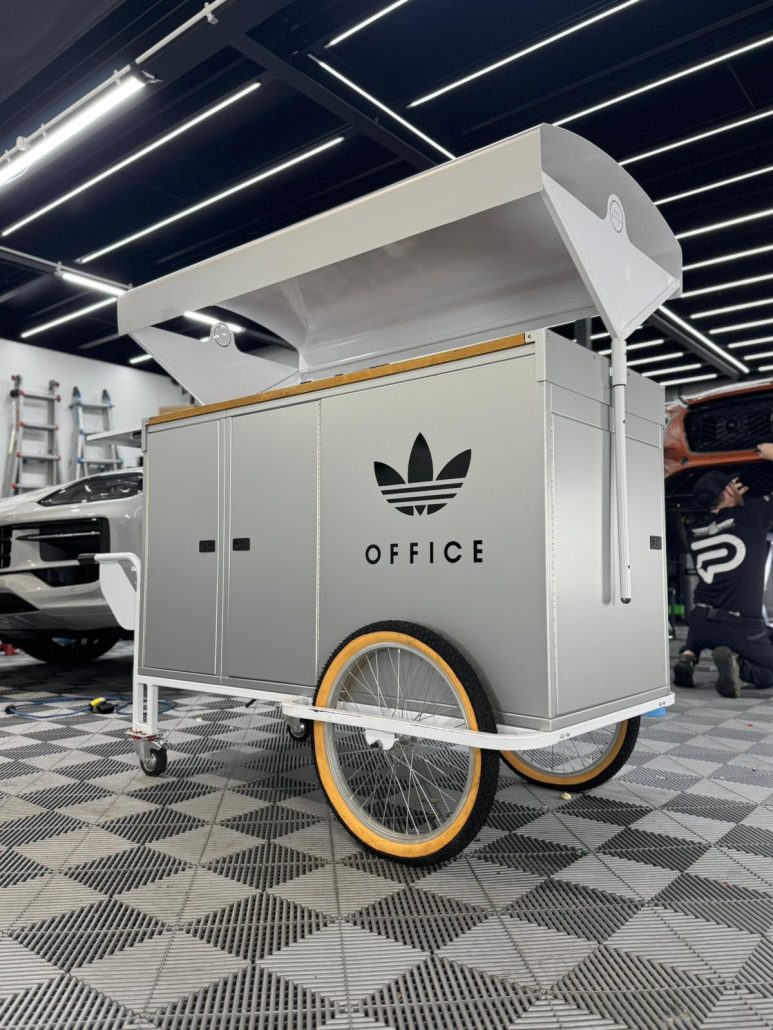 Coffee Cart Custom Branding 1 - Prestige Graphics Kent Coffee Cart - adidas