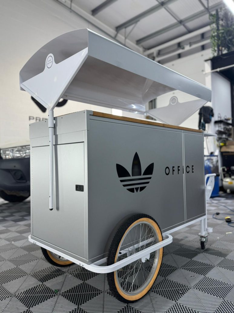 Coffee Cart Custom Branding 2 - Prestige Graphics Kent Coffee Cart - Adidas