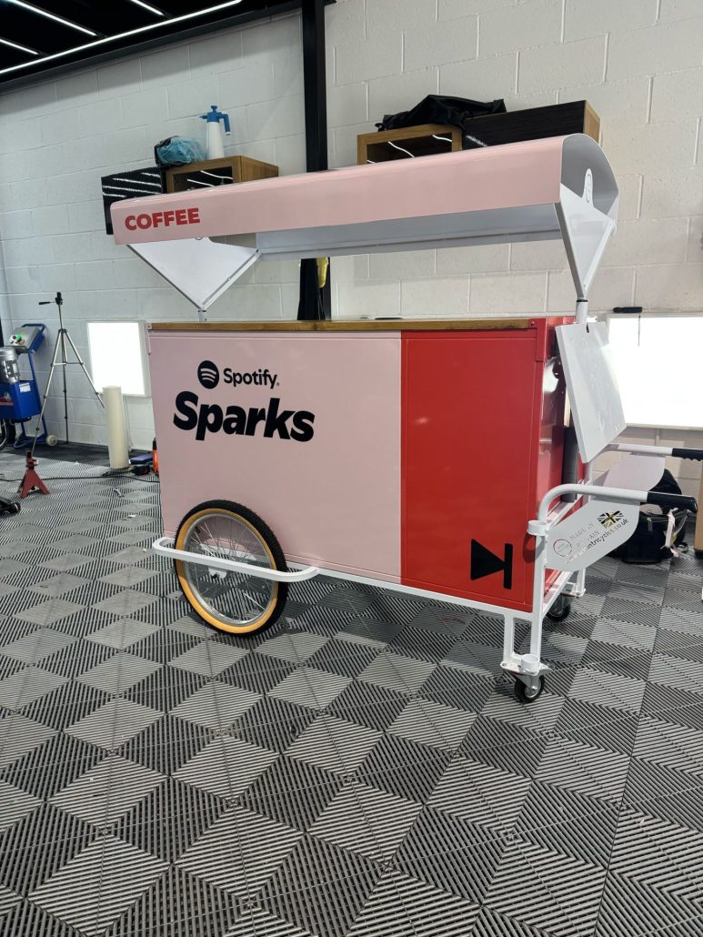 Coffee Cart Custom Branding 8 - Prestige Graphics Kent Coffee Cart - Spotify
