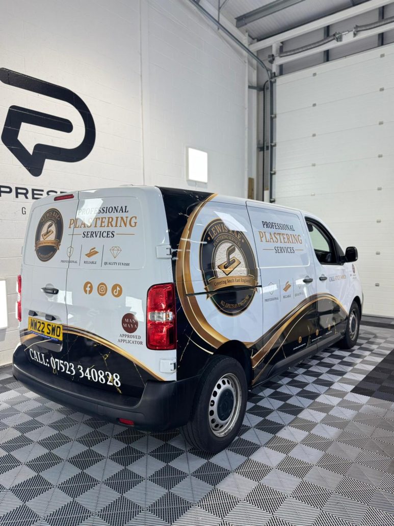 Lewis Rae Plastering  Citroen Dispatch - rear view